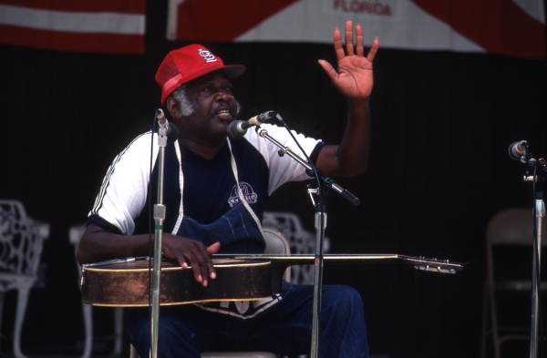 Tom Walton playing guitar - White Springs, Florida