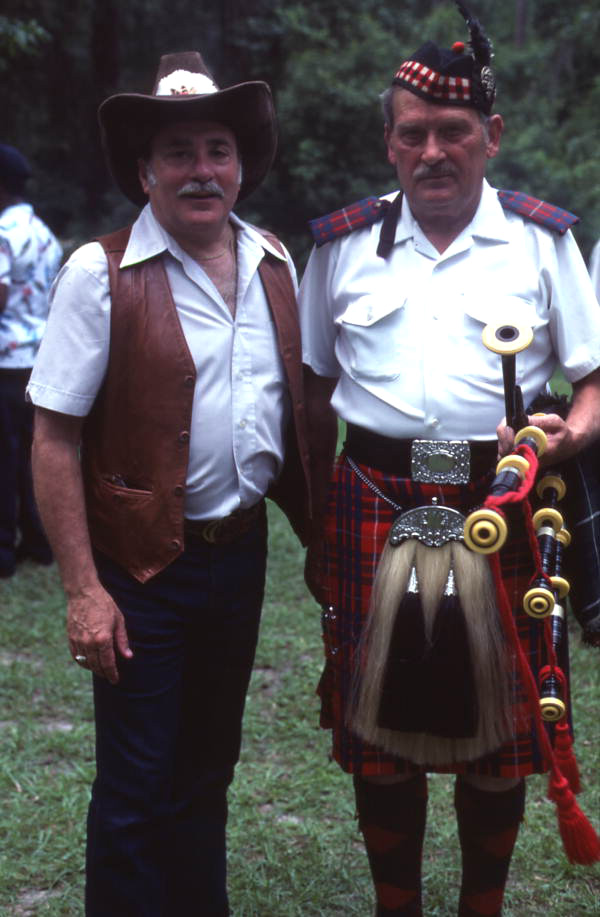 Secretary of State George Firestone with Percy Hamilton - White Springs, Florida
