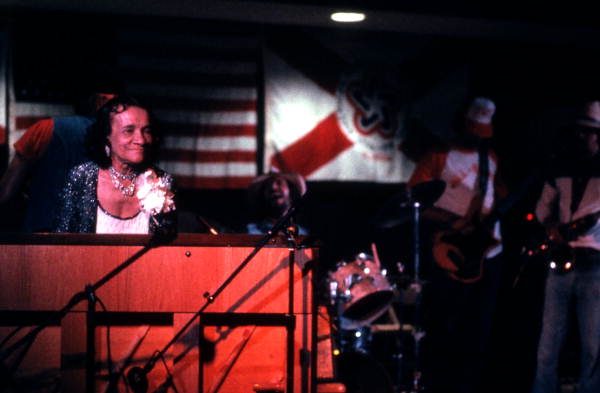 Ida Goodson playing piano with the King Snake Blues Band - White Springs, Florida
