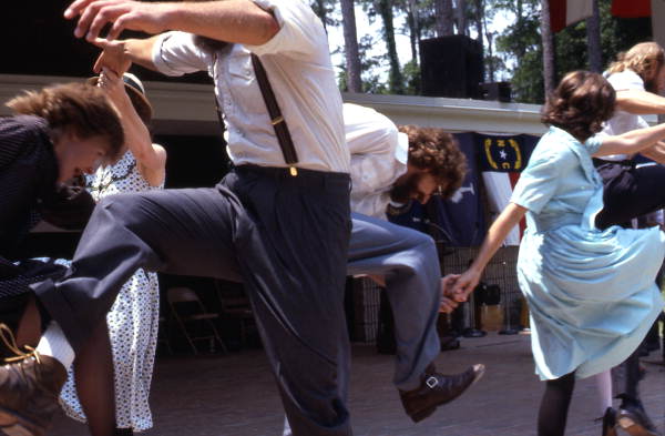 Cross Creek Cloggers performing - White Springs, Florida