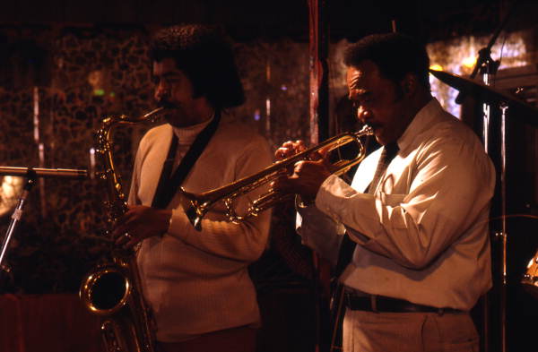 John Boller playing sax and James Franklin Davis playing trumpet at Club Royal - Pensacola, Florida.