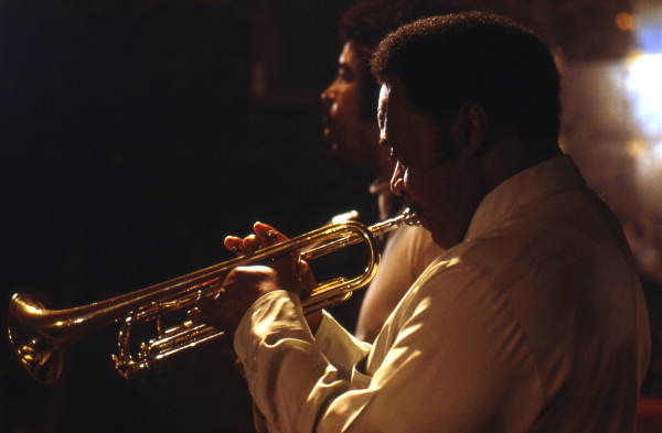 James Franklin Davis playing trumpet at Club Royal - Pensacola, Florida.