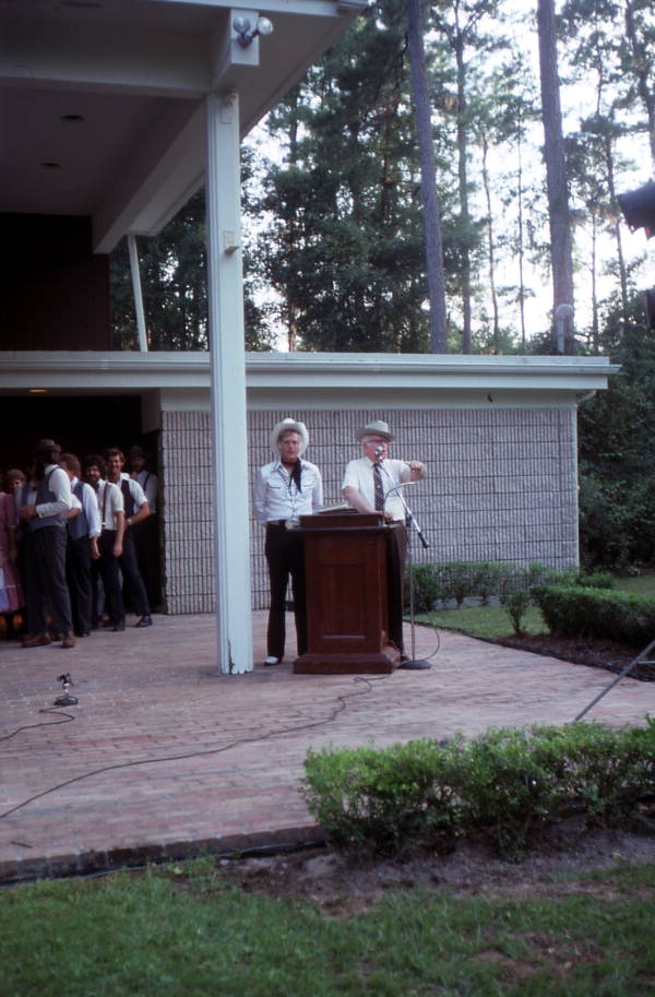 J.C. Johnson and Aubrey Fowler speaking - White Springs, Florida