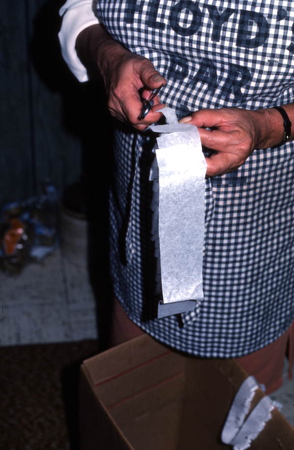 Viki Grimm making a pinata - De Land, Florida