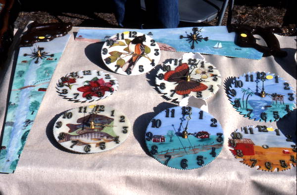 Wall clocks made by the Smittys - Orange Springs, Florida