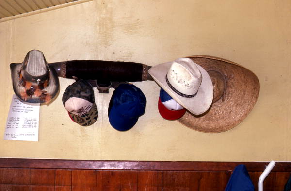 Hats at the house of Maria Castillos - Pierson, Florida.