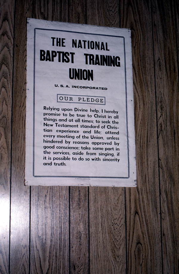 National Baptist Training Union pledge - Palatka, Florida.
