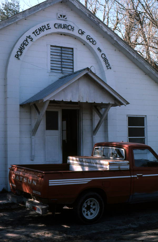 Exterior of Pompey's Temple Church of God Through Christ - Hastings, Florida.