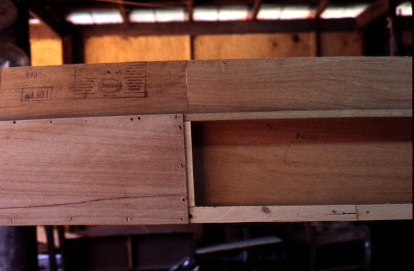 Wooden boat frame being built by Squeaky Mullis - Palatka, Florida.