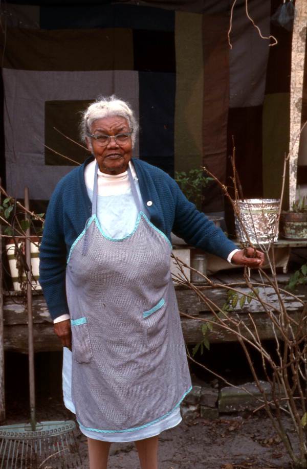 Quiltmaker Ruth Rowe at her house - Pomona Park, Florida.