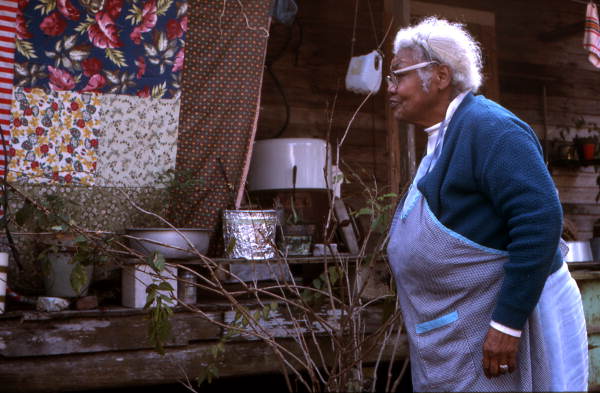 Quiltmaker Ruth Rowe at her house - Pomona Park, Florida.