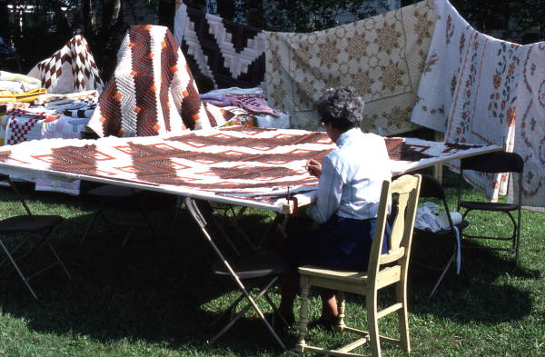 Vera Sanders quilting - Pensacola, Florida.