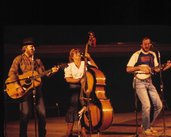 Tasmanian Devils Old Time String Band performing at the 1985 Florida Folk Festival - White Springs, Florida