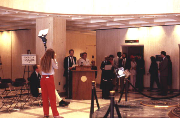 Various guests at the 1986 Florida Folk Heritage Awards - Tallahassee, Florida.