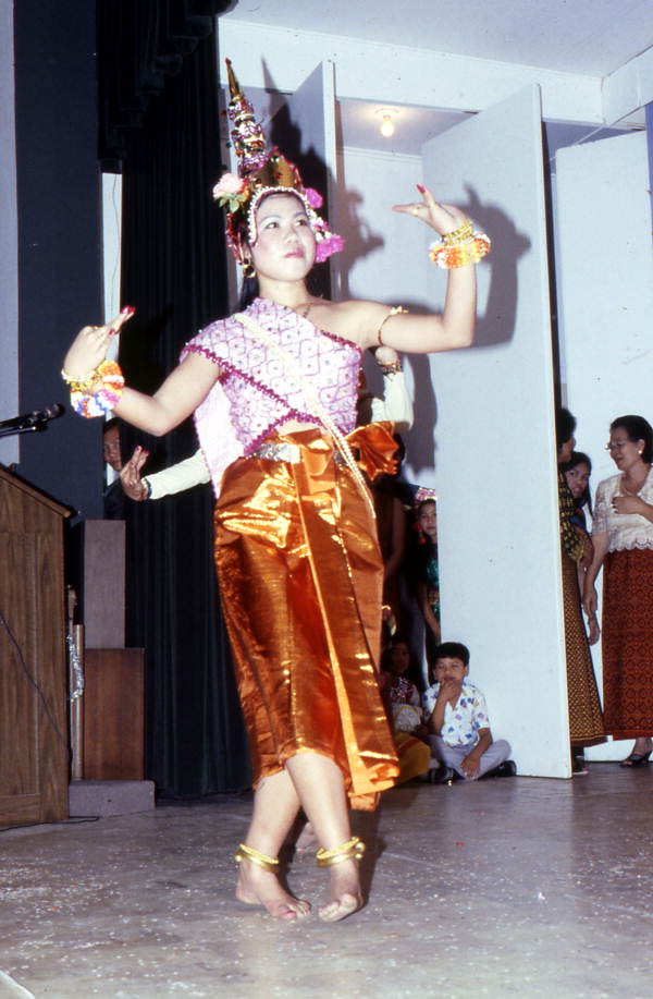 Roban Tra-lork dance performance during Cambodian New Year celebration - Jacksonville, Florida.