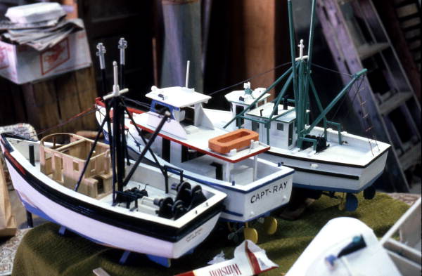 Model boats made by Ray Singleton - Jacksonville, Florida