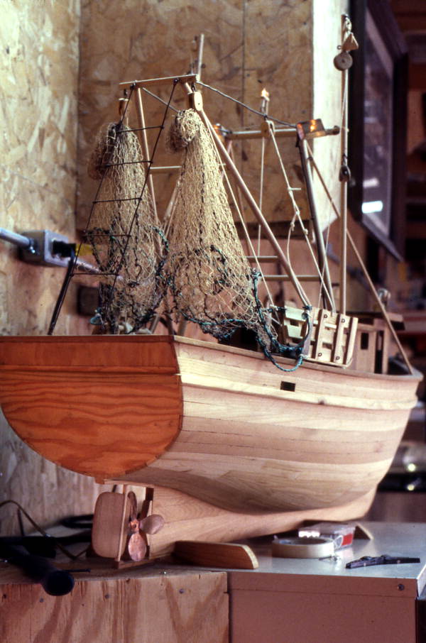 Model boat being made by Ray Singleton - Jacksonville, Florida