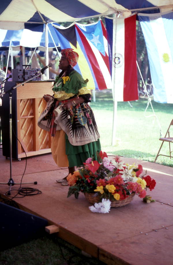 Lucille Ranger-Brown reciting poetry at the Florida Folk Festival - White Springs, Florida