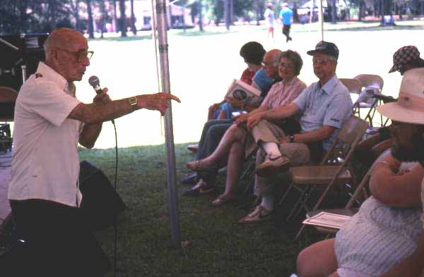 Harold Kalikow performing vaudeville at the Florida Folk Festival - White Springs, Florida
