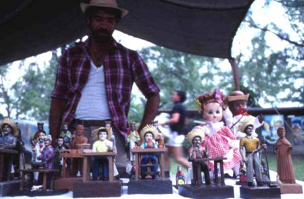 Jose Orta and his wood sculptures - Miami, Florida.