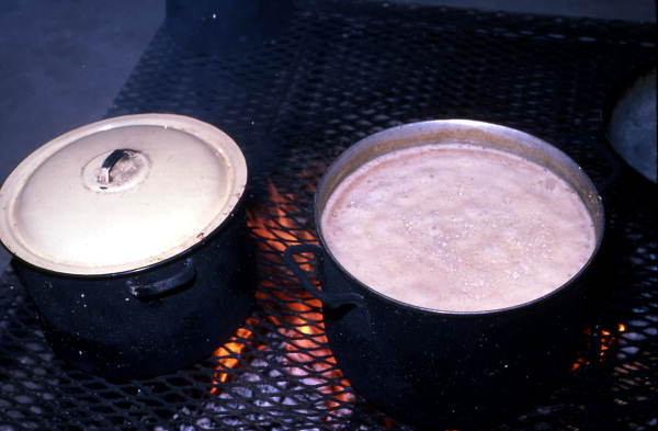 Seminole Indian cooking - Big Cypress Reservation, Florida.