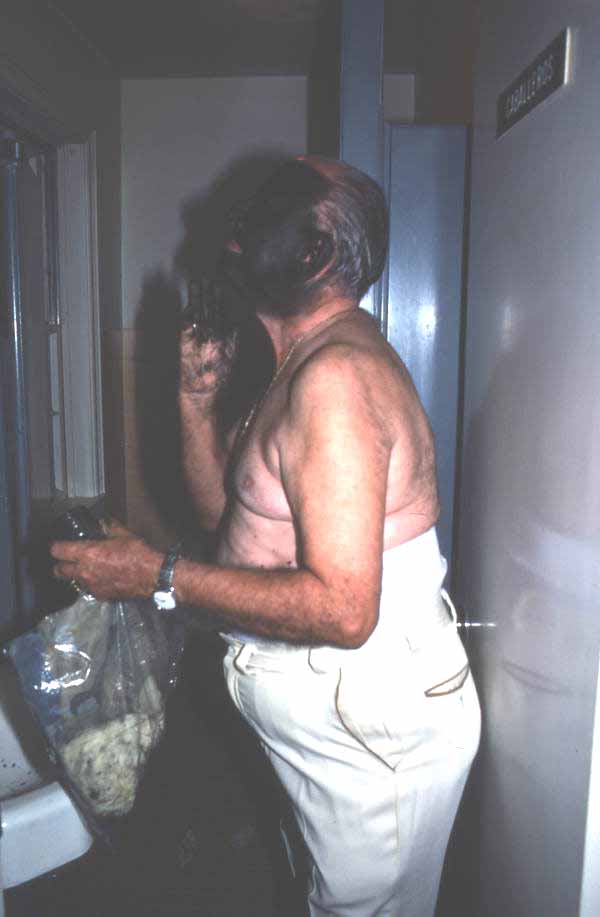 Juan "Bolito" Landa putting on "black face" - Miami, Florida.