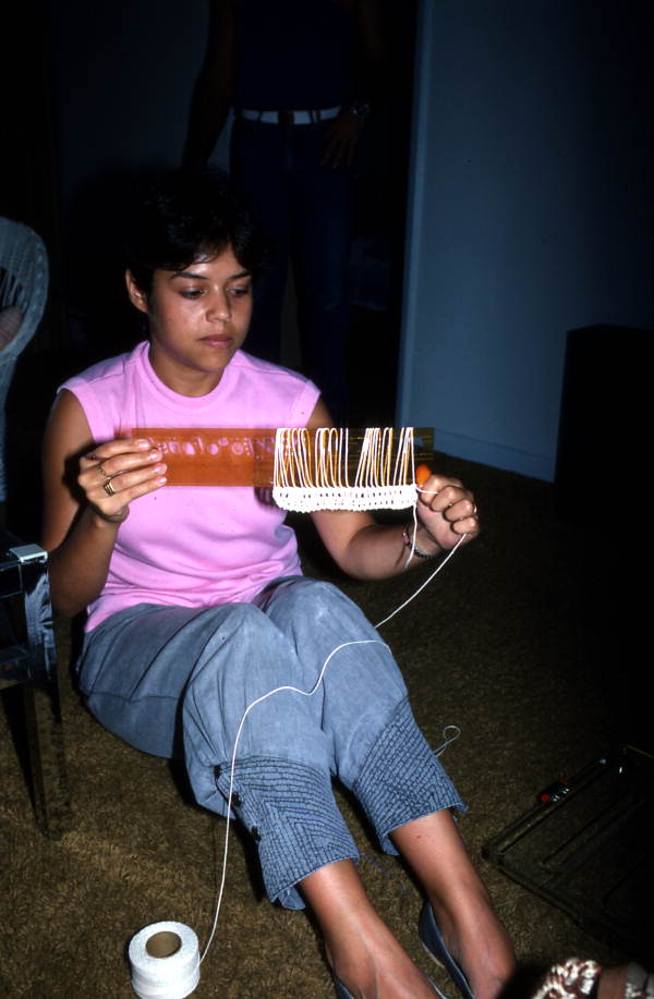 Mingly Caminero-Beheit making a hammock - Miami, Florida.