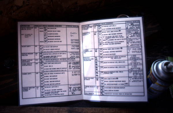 Manual for LORAN set - Jacksonville, Florida