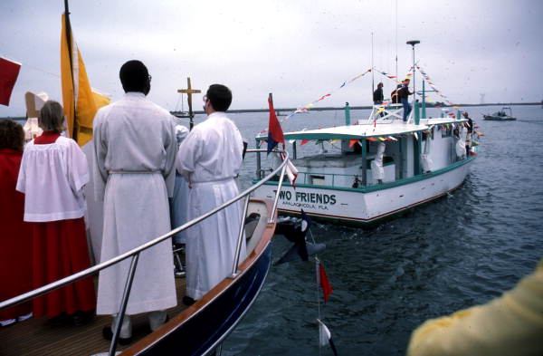 Blessing of the fleet at the Florida Seafood Festival - Apalachicola, Florida.