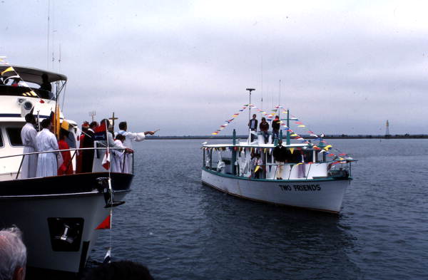 Blessing of the fleet at the Florida Seafood Festival - Apalachicola, Florida.