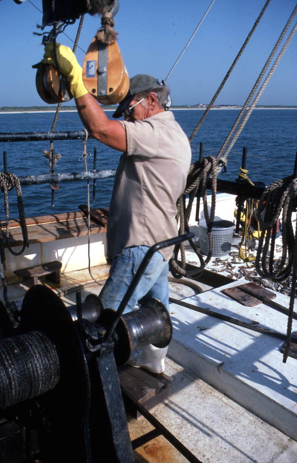 Thomas Herrin runs the winch - Jacksonville, Florida.