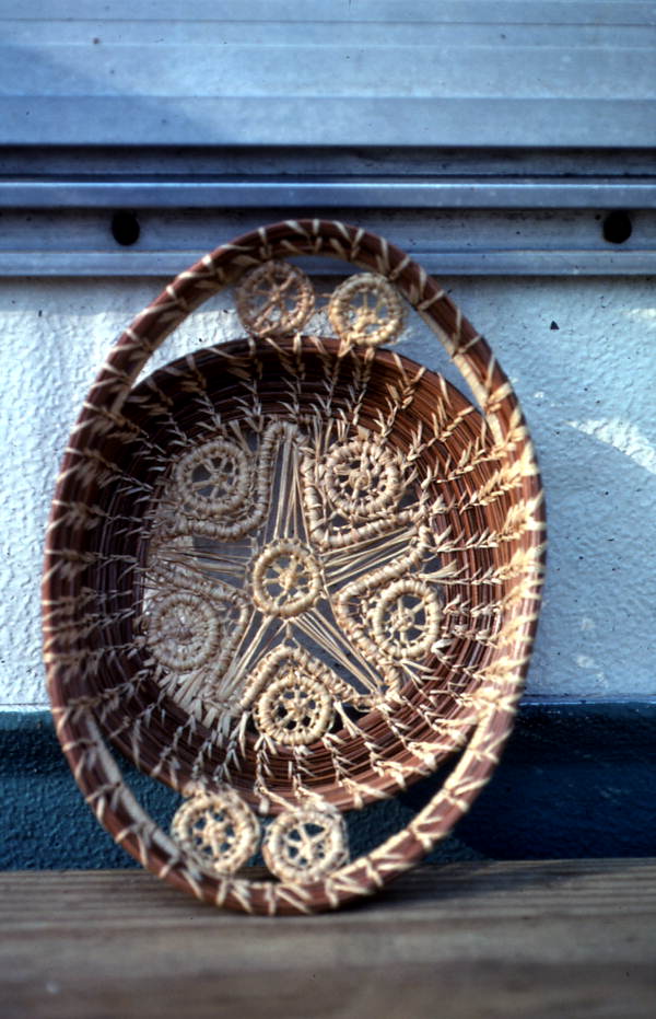 Pine needle craft made by Mary Mourey - Live Oak, Florida