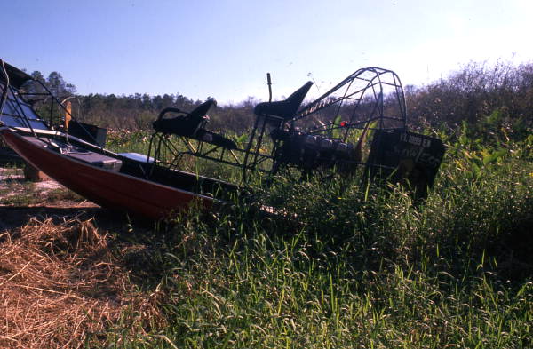 James Billie's airboat - Big Cypress Reservation, Florida