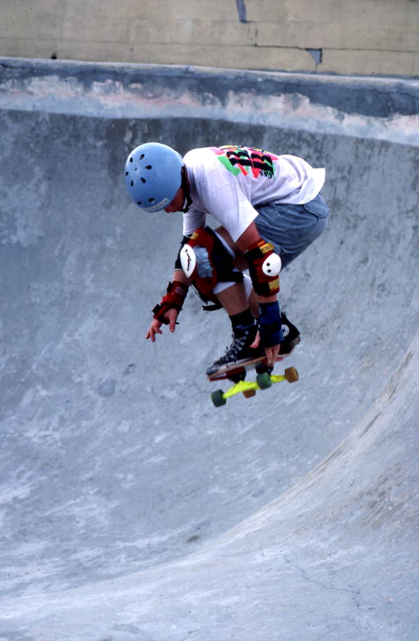 Skateboarder Ben French "carving" - Jacksonville, Florida.