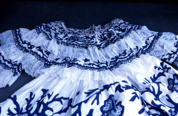 Reverse applique needlework done by Fula Peleti