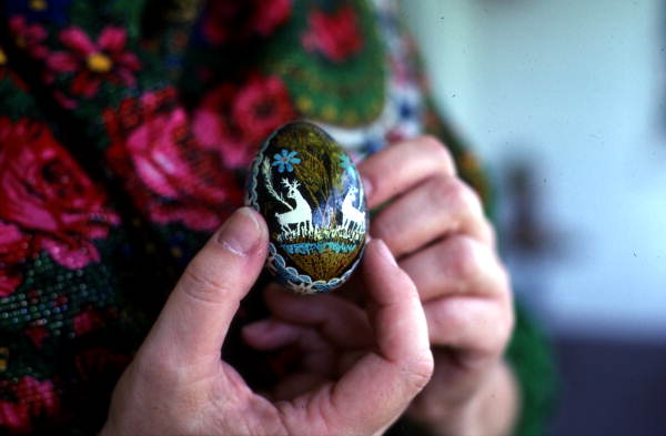Ukrainian egg decoration done by Rosale Hand - Apopka, Florida