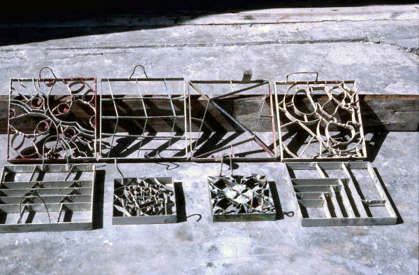 Examples of Cuban tile made at the Tropic Cuban Tile Co. - Miami, Florida