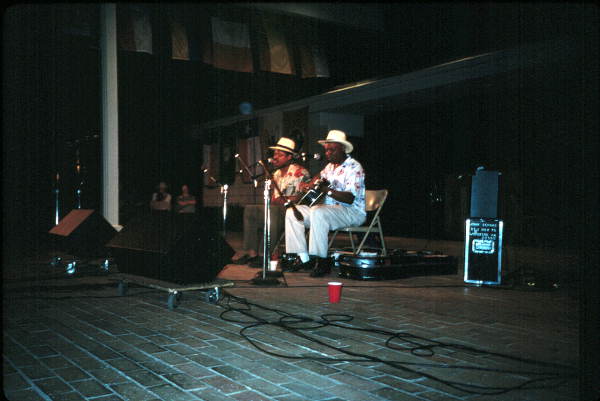 John Cephas and Phil Wiggins performing at the 1991 Florida Folk Festival - White Springs, Florida