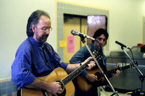 Members of the Mangum Trio performing western swing music at the John E. Ford Elementary School - Jacksonville, Florida.