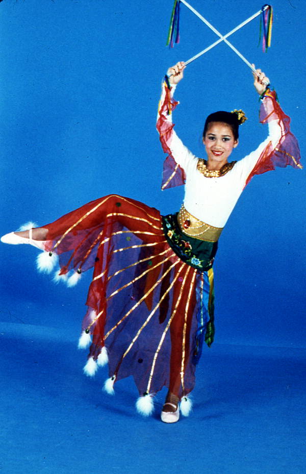 Unidentified dancing Chinese woman - Saint Petersburg, Florida.