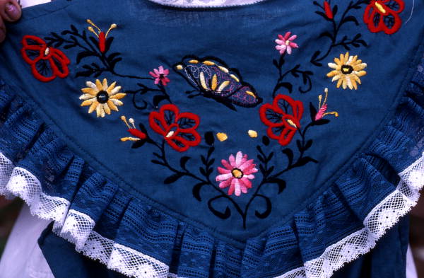 Greek embroidery made by Penny King - Sarasota, Florida