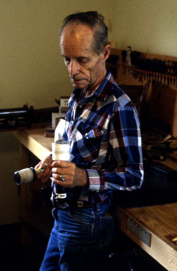 Leather worker Bob Dellis - Okeechobee, Florida