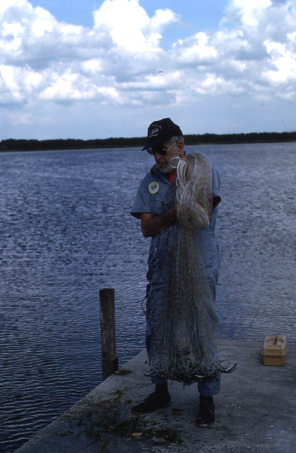 Cast net maker and user Max Dooley - Lakeland, Florida