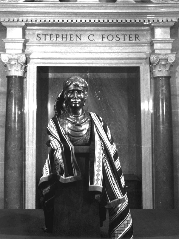 Bust of Osceola on display at Stephen Foster Memorial- White Springs, Florida