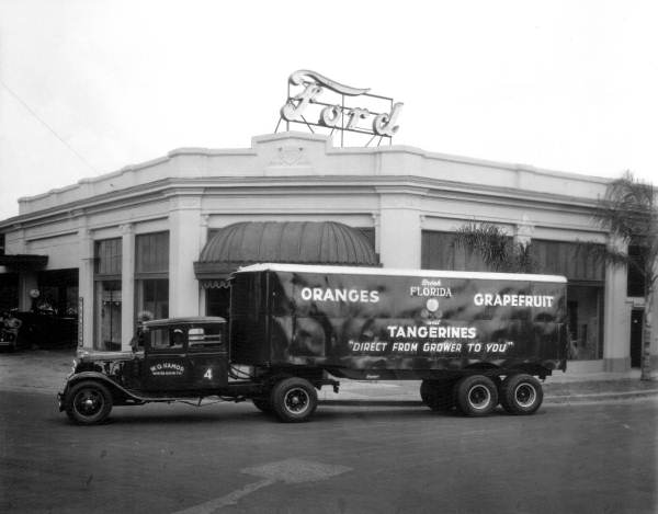 Damaged Citrus Truck - Winter Haven, Florida