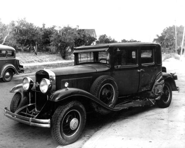 Damaged automobile