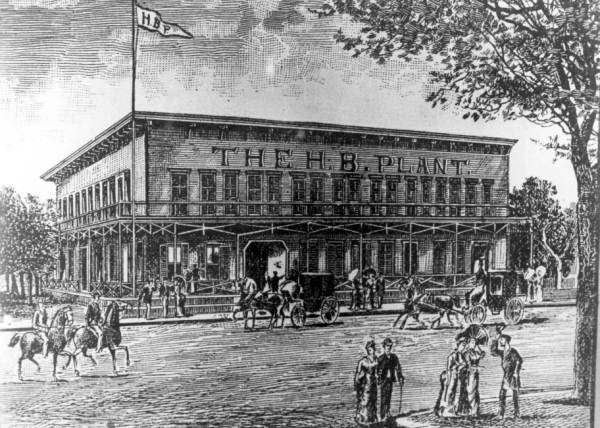 Pen sketch of the H. B. Plant Hotel - Tampa, Florida.