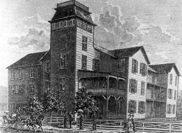 Pen sketch of the Palmetto Hotel - Tampa, Florida.