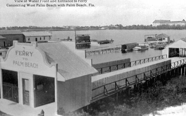 Entrance to ferry connecting West Palm Beach to Palm Beach.