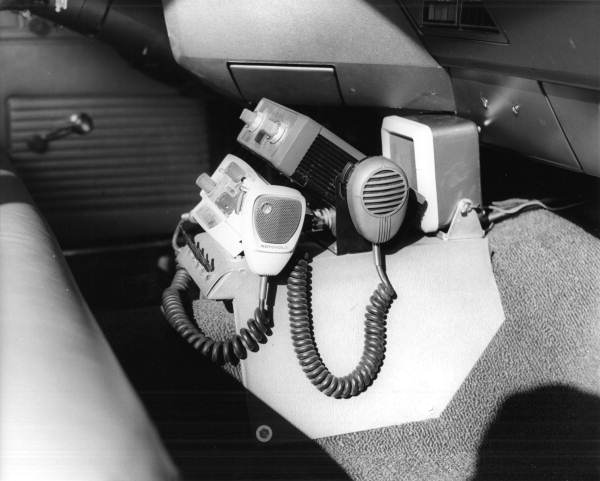 Radio in a car .